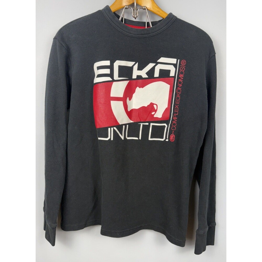 Y2K Ecko Large Thermal Long Sleeve Shirt